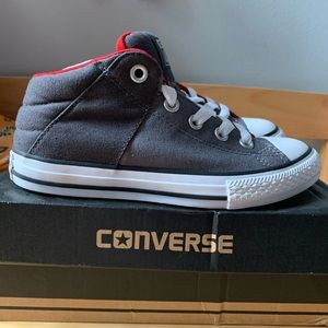 New Converse grey mid slip on sneakers junior 2